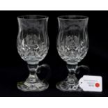 A pair of Waterford Ryder Cup Lismore Irish coffee glasses, made in Ireland,