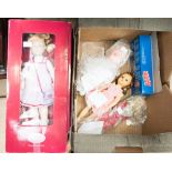 Collectors, two boxes G'O'TZ dolls, 1980s, a Madam Alexander 1950s/60s doll, Dolly Parton doll 1974,