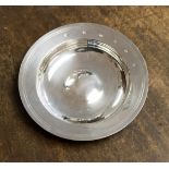 A sterling silver dish diameter 5.