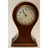 An American mahogany "balloon" clock,