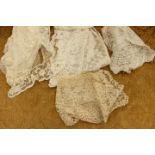 A collection of 19th Century lace including Limerick lace cape,