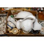 A Kilncraft dinner and coffee service etc (1 box)