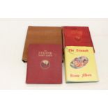 Four school boy stamp albums,