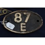 Locomotive Shed Plate 87E for Landore.