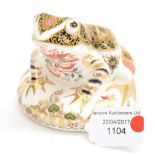 A Royal Crown Derby paperweight 'Old Imari Frog' limited edition No.