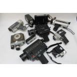 Ten various including movie cameras, Kodak,