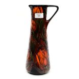 A Moorcroft Trial jug in the flambe Tulips design, standing approx 31 cm high,