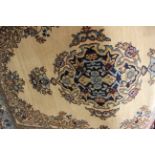 A Tunkoman wool prayer mat No 185, approx 95cms x 60cms, beige,