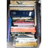 Two boxes of modern and vintage books, non-fiction/reference works,