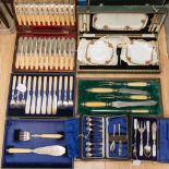 Six cases of flatware