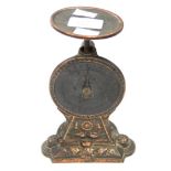 A Victorian cast postage weighing scales