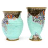 Two Crown Devon vases, circa 1920s,
