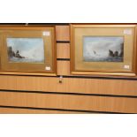 Two sailing scenes oil on board, early 20th Century, a pair,