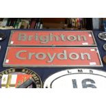 Train name plate 'Croydon'