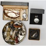 A quantity of assorted watches to include a Fossil, Swiss Mon, vintage, Smiths,