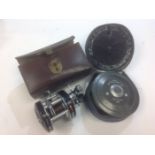 Angling interest: A cased Hardy 'Ambassador' fishing reel,