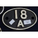 Locomotive Shed Plate 18A for Toton.