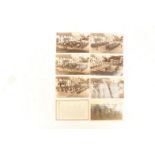 A collection of military interest postcards, circa 1910 of the East Kent Buffs, training exercises,