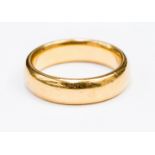 A 22ct gold wedding band, 4mm wide, size L with a total weight approx 8.