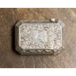 A silver vesta case,