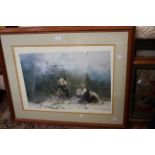 A framed and glazed artist proof David Shepherd print, Pandas, signed by artist,