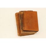 Three antiquarian leather-bound books relating to astronomy: 'An Introduction to Astronomy',