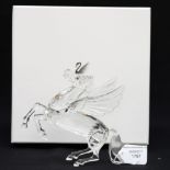 A Swarovski 'Pegasus' figure 1998 from the 'Fabulous Creatures edition, signed by Adi Stocker,