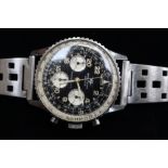 Breitling, a gents circa 1960's steel Breitling Cosmonaute wristwatch,