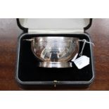 An Edward VIII Elkington and Co silver two handled Christening cup, Birmingham 1936,