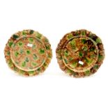 Two Majolica charges,