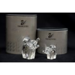 A Swarovski Elephant collection comprising large and small Elephants,