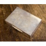 Silver cigarette box