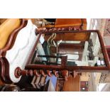 A mid Victorian mahogany tilting dressing table mirror,