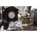A circa 1960s electric Metamec mantle clock,