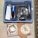 Boxed cutlery including a Mappin and Webb nut dish with handle