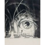 Albert Flocon [Albert Mentzel] (1909-1994), Surrealist Eye, print, 12.