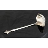 Johan Rohde for Georg Jensen, a Danish silver Acanthus or Dronning pattern sauce ladle,