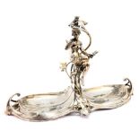 ** Please note increased price guide" WMF, a Jugendstil silver plated figural double dish,