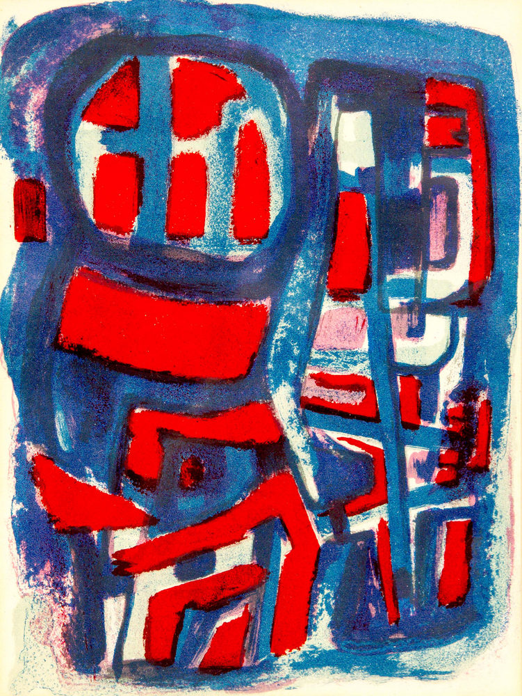 Jean Bazaine (1904-2001), Abstract, colour lithograph, unsigned, 26cm x 20cm,