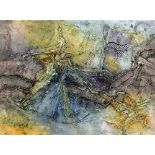 Ann Marie Duchie (Contemporary), Rhythm of Life, abstract print, together with another, Becoming,