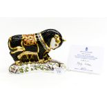 Royal Crown Derby Grecian Bull, limited edition 138/750, with certificate,