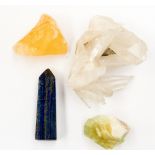 Four crystals; Rock crystal,