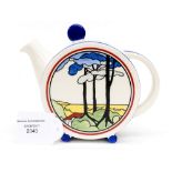 A Wedgwood 'Clarice Cliff Collection' teapot 'Bizarre'