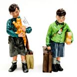 A pair of Royal Doulton figures: The Boy Evacuee HN 3202 limited edition 9398/9500 and Welcome Home