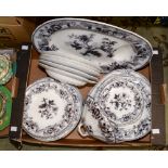 A Wedgwood transfer printed dinner service.