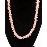 A pink brand coral necklace