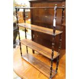 Victorian rosewood and inlay shelves