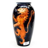 A Moorcroft limited edition 45/50 'Lions Den' vase, standing approx 25.