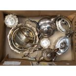 Silver plate including tea sets etc