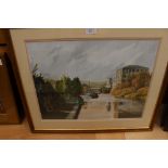 Maureen Moor watercolour of Hebden Bridge;